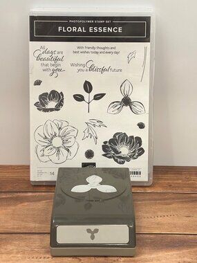 BUNDLE STAMPIN UP 149450 FLORAL ESSENCE STAMPS & 149522 PERENNIAL FLOWER PUNCH